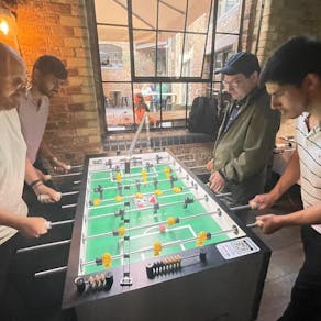 Let's just play some foosball