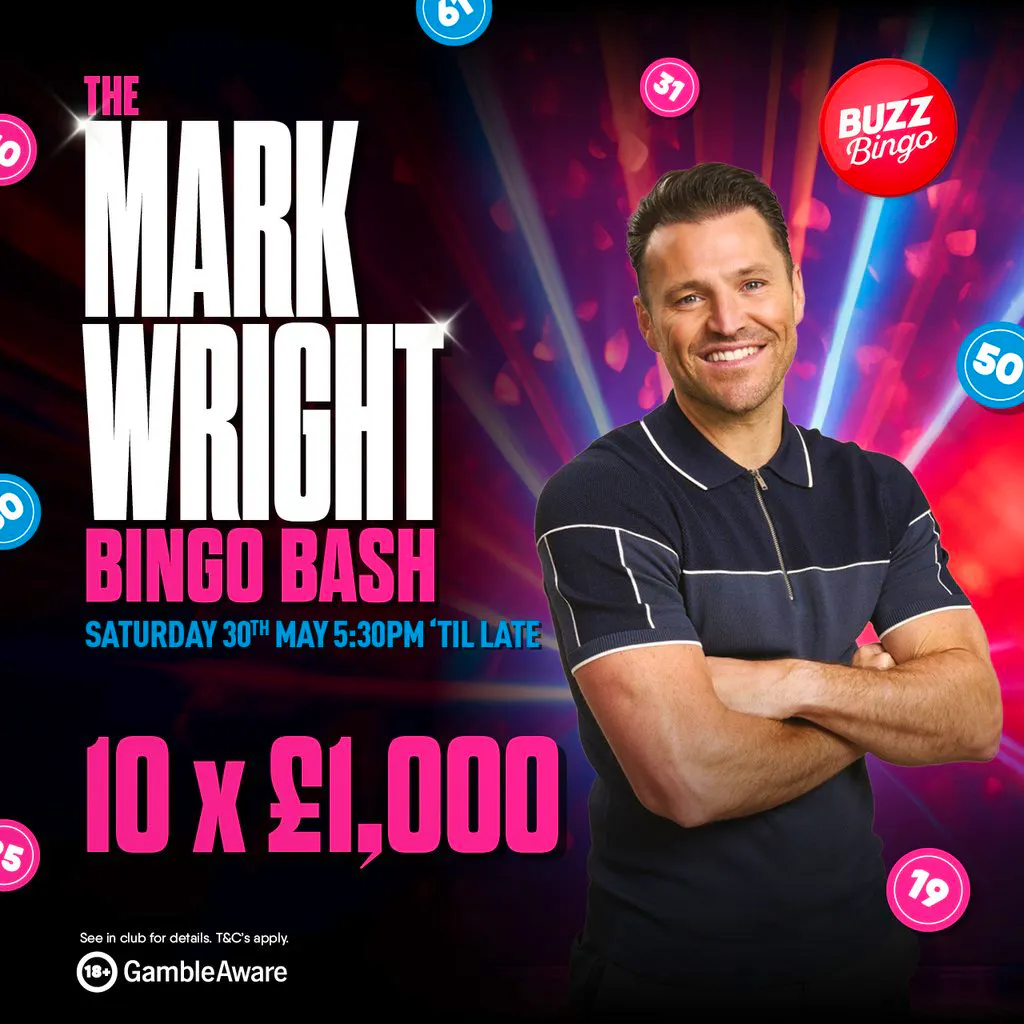 Mark Wright - Buzz Bingo Derby 30/05/2026 at Buzz Bingo Derby City