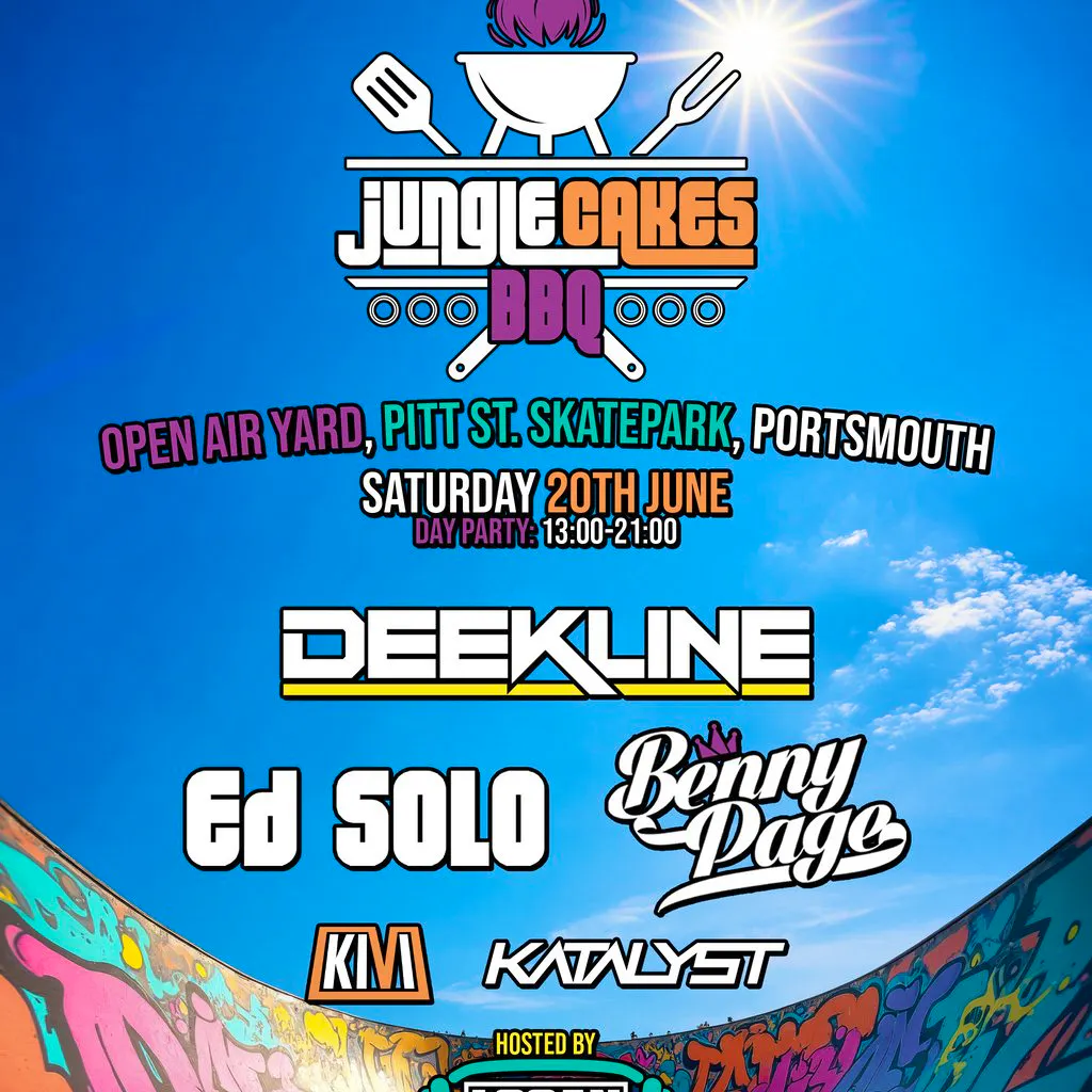 Jungle Cakes BBQ Portsmouth | Deekline / Ed Solo / Benny Page at Pitt St Skatepark