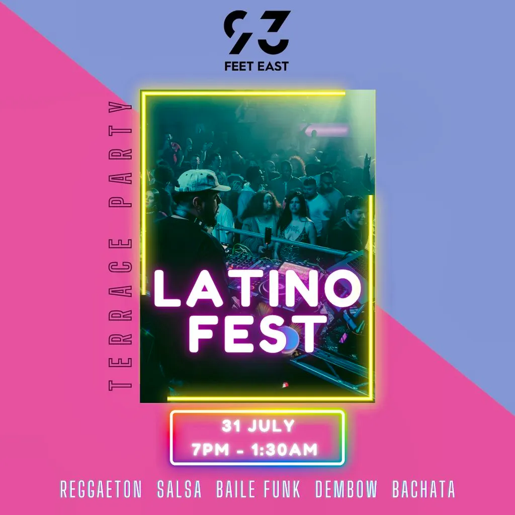 Latino Fest Summer Terrace Party (London) July 2026 at 93 Feet East