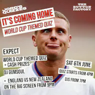 It's Coming Home: World Cup Themed Quiz at The Button Factory