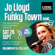 Jo Llyod and the Funky Town Band at Empire Warrington
