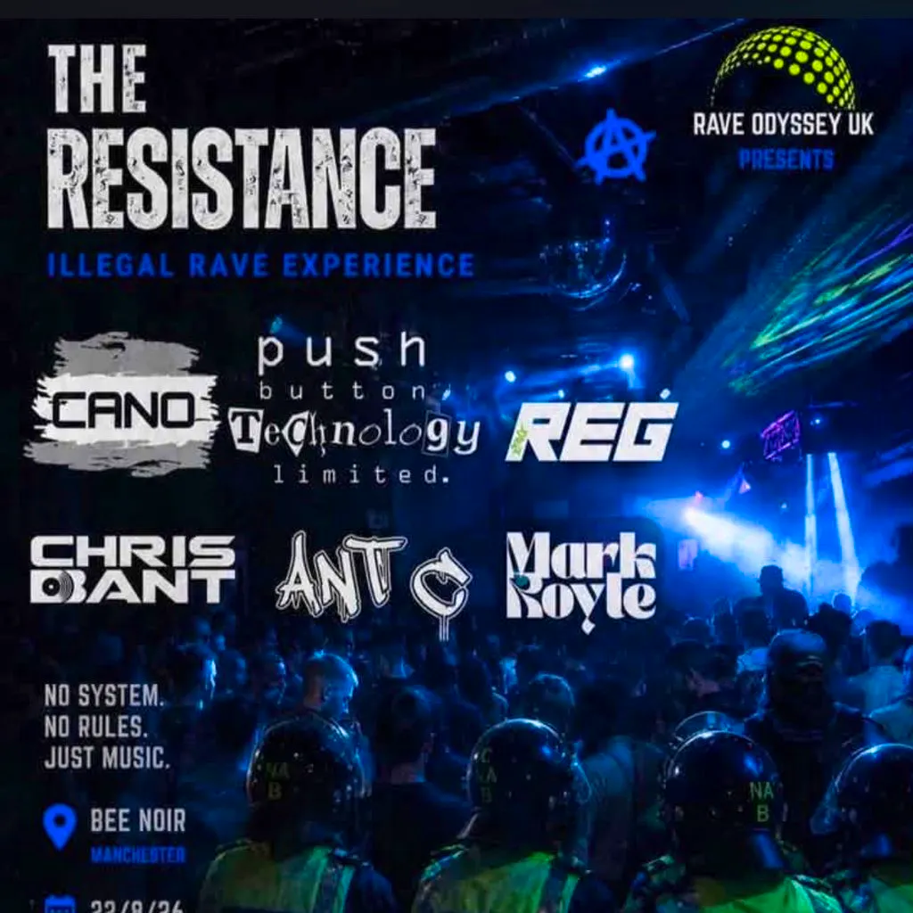 Rave Odyssey Uk "The resistance" at Bee Noir