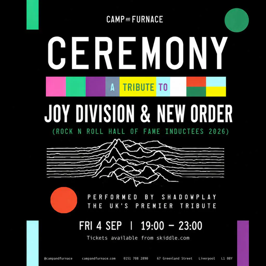 Joy Division and New Order Performed Live By Shadowplay at Camp And Furnace