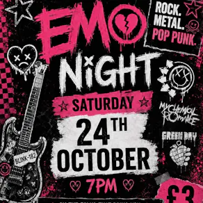 EMO NIGHT! Rock, Metal & Pop Punk