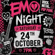 EMO NIGHT! Rock, Metal & Pop Punk at The Cleveland Inn Normanby