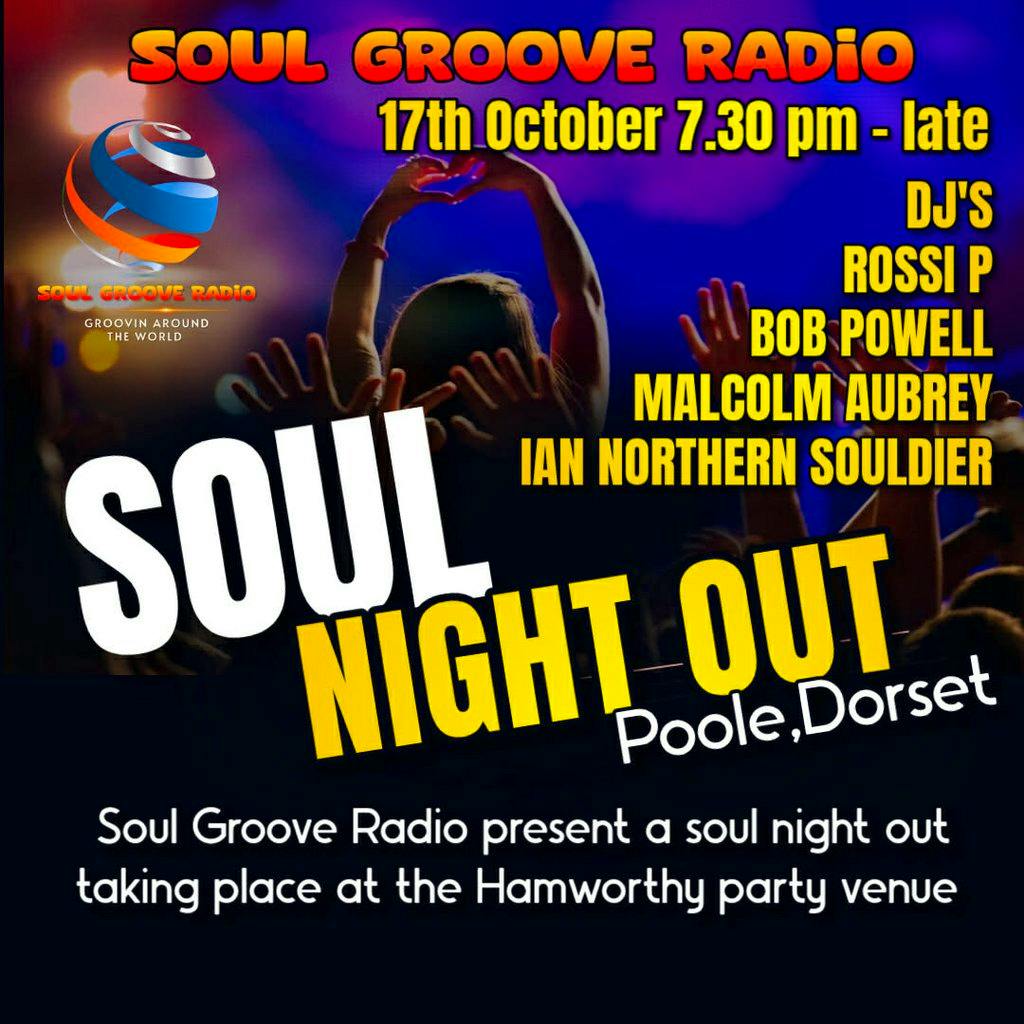 Soul Groove Soul Night Out at Hamworthy Football Club