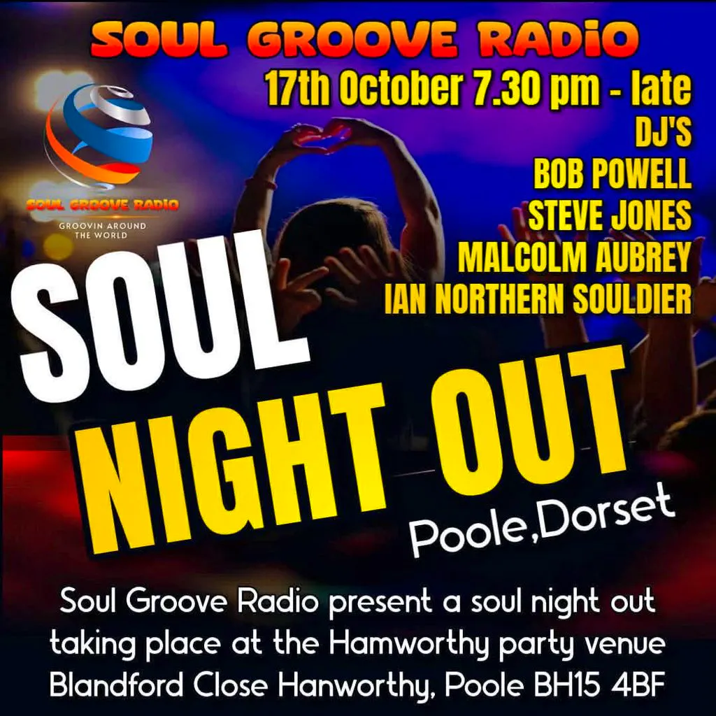 Poole Soul Night Out with SGR at Hamworthy Football Club