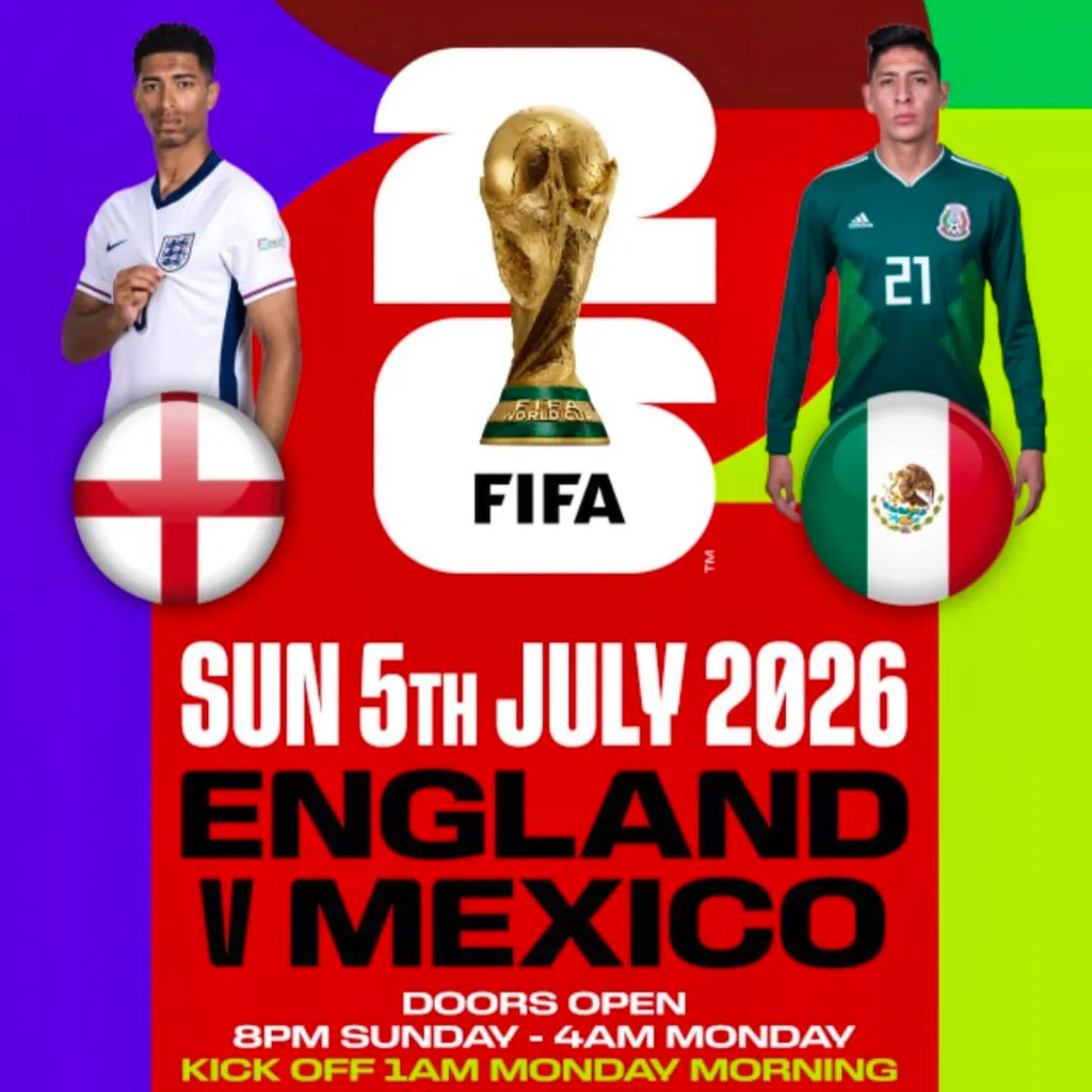 England vs Mexico @ Sunrooms at Sunrooms2 Southend On Sea