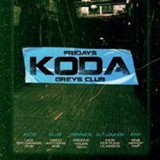 Koda Fridays @ Greys Club at Greys Club Newcastle