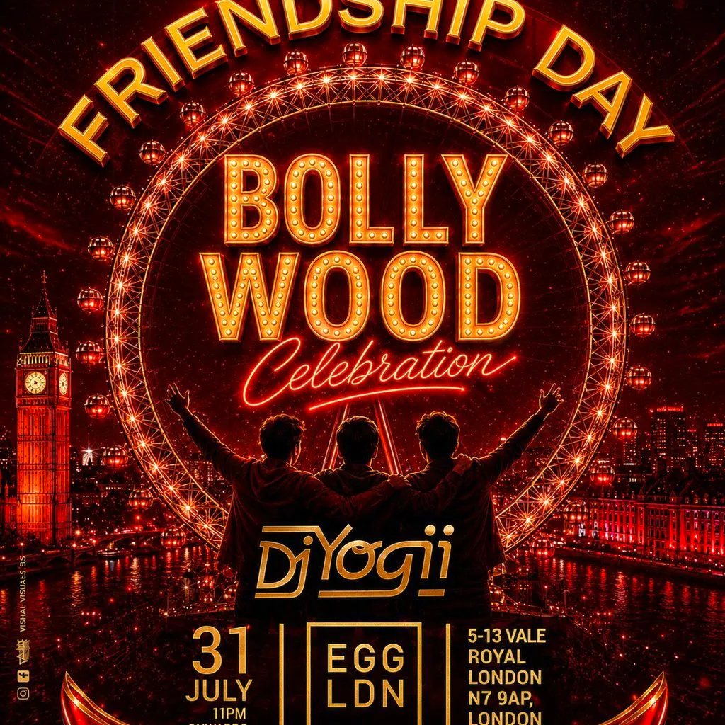 Ft. DJ YOGII  - Friendship Day Bollywood Celebration at Egg London