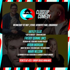 CLOSEUP COMEDY at Herberts Yard w/ Mark Nelson and more.