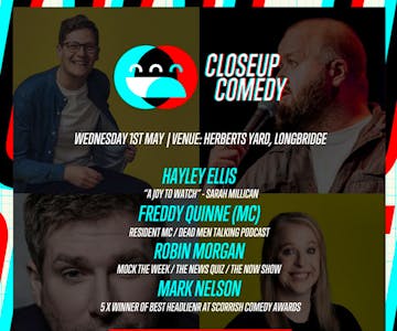 CLOSEUP COMEDY at Herberts Yard w/ Mark Nelson and more.
