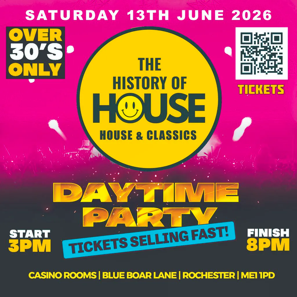 History Of House (Over 30's)  - Saturday 13th June 2026 at Casino Rooms