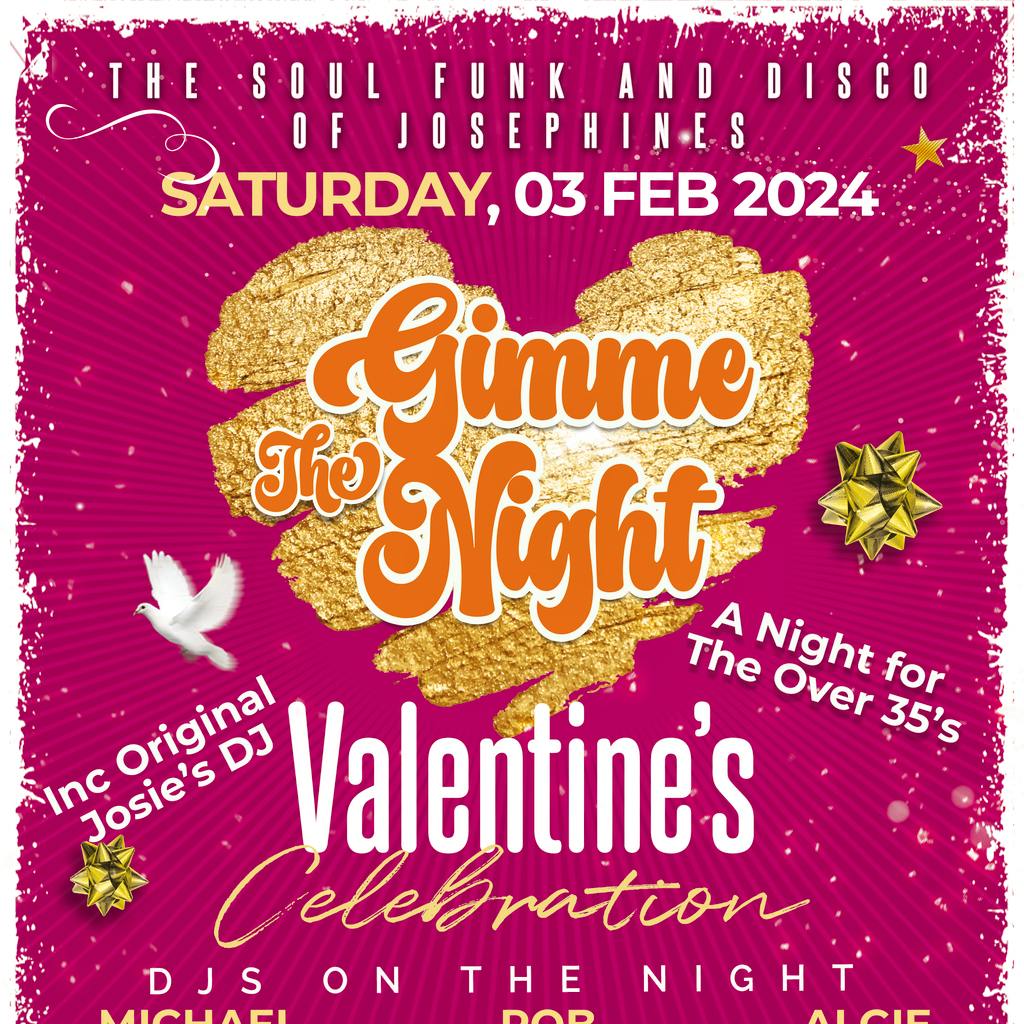 Gimme The Night Valentine's Celebration Genting Club Sheffield Sheffield Sat 3rd February