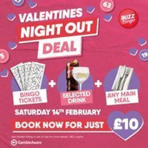 Valentines Day Deal - Buzz Bingo Ipswich