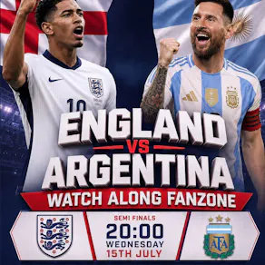 England World Cup 2026 Fanzone: England vs Argentina