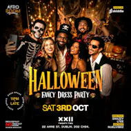 Afro Room Halloween Fancy Dress Party At Club 22 Sat 31st Oct at Twenty Two Dublin