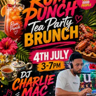 Wingz & tingz rum punch tea party brunch at The Mulberry Bush Pub