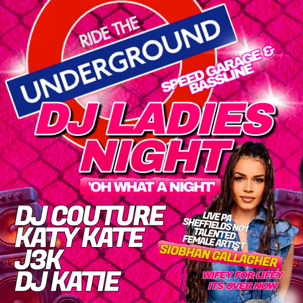 RIDE THE UNDERGROUND: Dj Ladies Night at PANKE SOCIAL