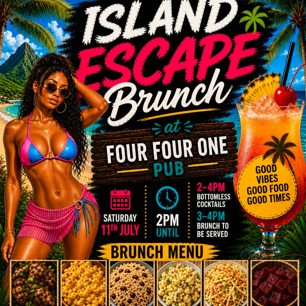 Island Escape Brunch Day Party at Four Four One Pub