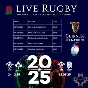 Rugby 6 Nations - Live on TV