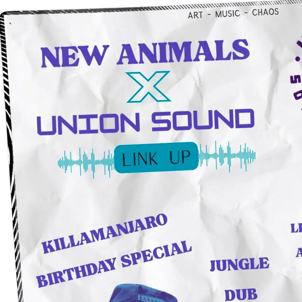 New Animals x Union Sound System Link Up at Grafton Arms