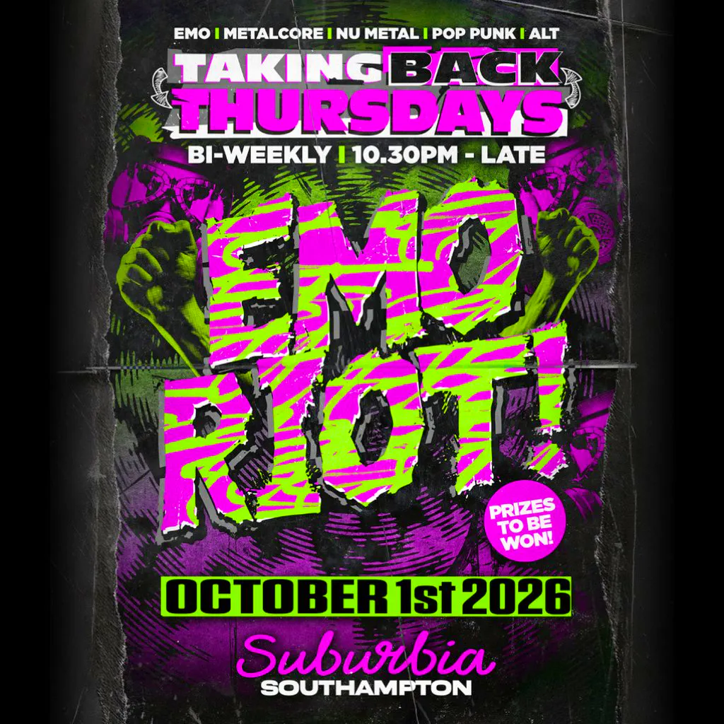Taking Back Thursdays: Emo Riot at Suburbia Southampton