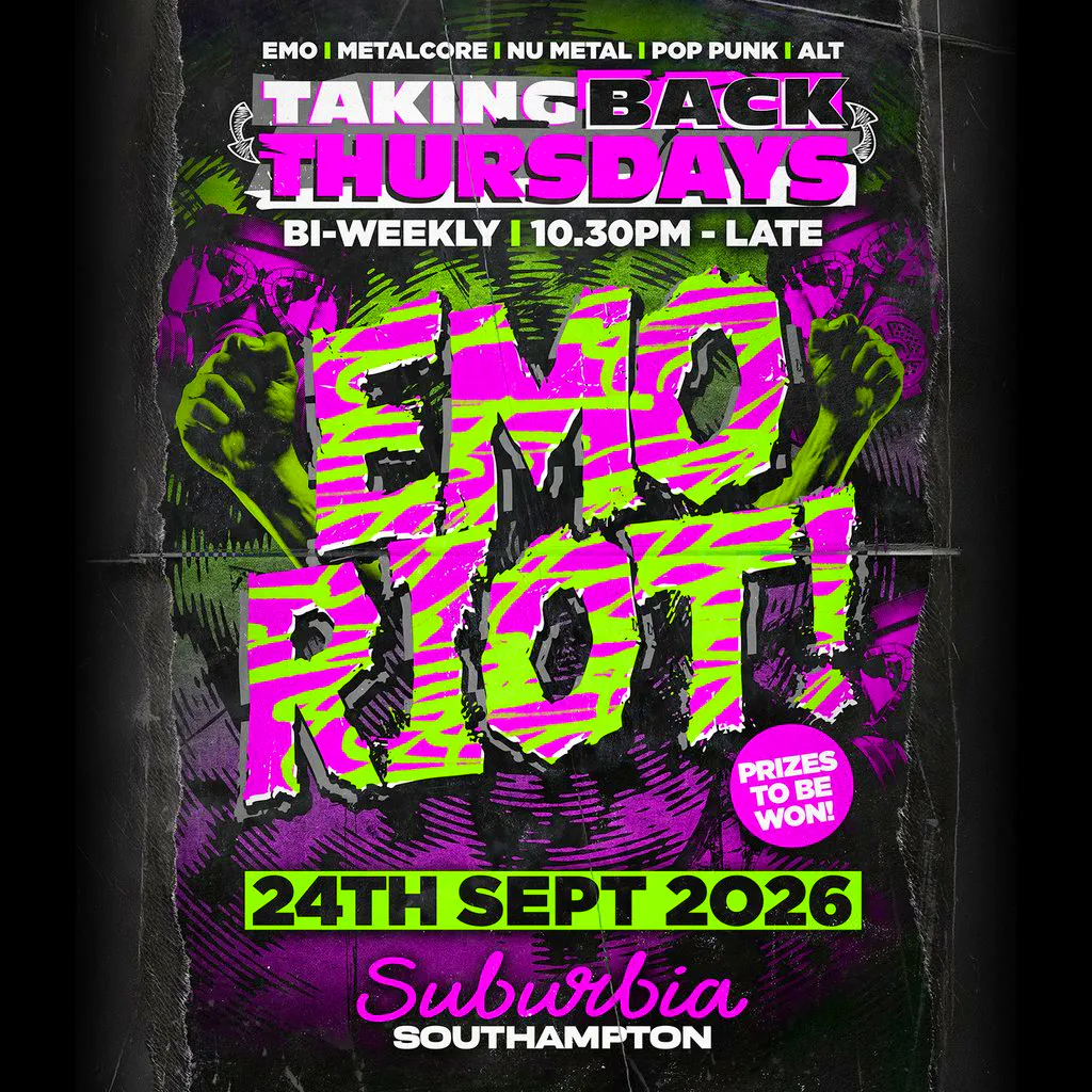 Taking Back Thursdays: Emo Riot at Suburbia Southampton