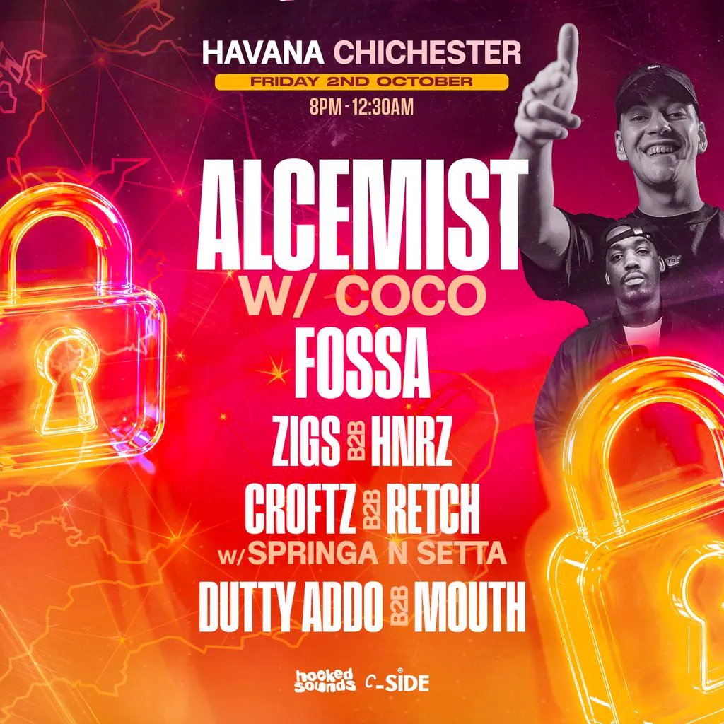 LOCKED IN TOUR w/ ALCEMIST + COCO @CHICESTER at Havana Chichester