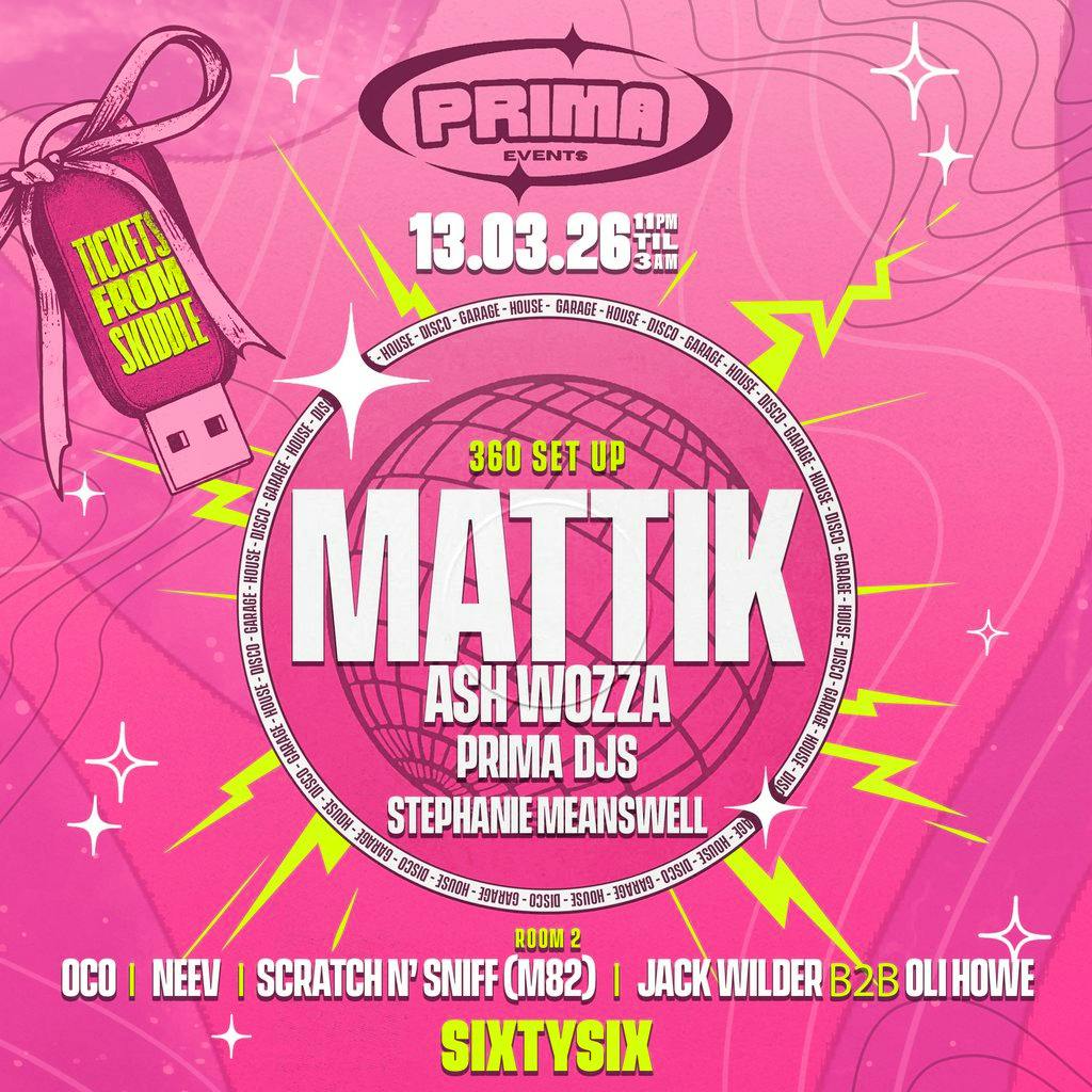 Prima Events w/ Mattik at SIXTYSIX Bristol