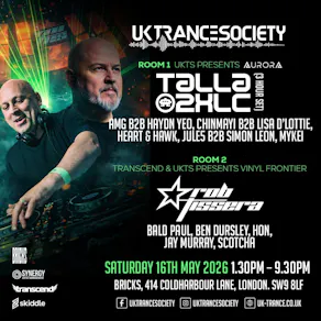 UK Trance Society presents Aurora w/ Talla 2XLC & Rob Tissera