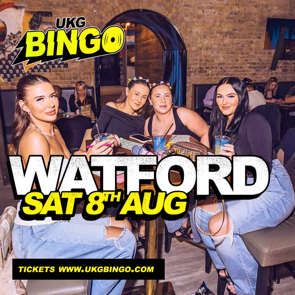 UKG BINGO Sat 8th August Watford at The Zoo