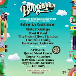 Boogietown | Gloria Gaynor, Sister Sledge, Soul II Soul & more Tickets | Apps Court Farm Walton-on-Thames  | Sat 10th September 2022 Lineup