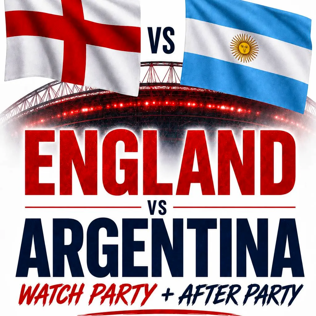 England VS Argentina - WATCH PARTY + AFTER PARTY at Aura X
