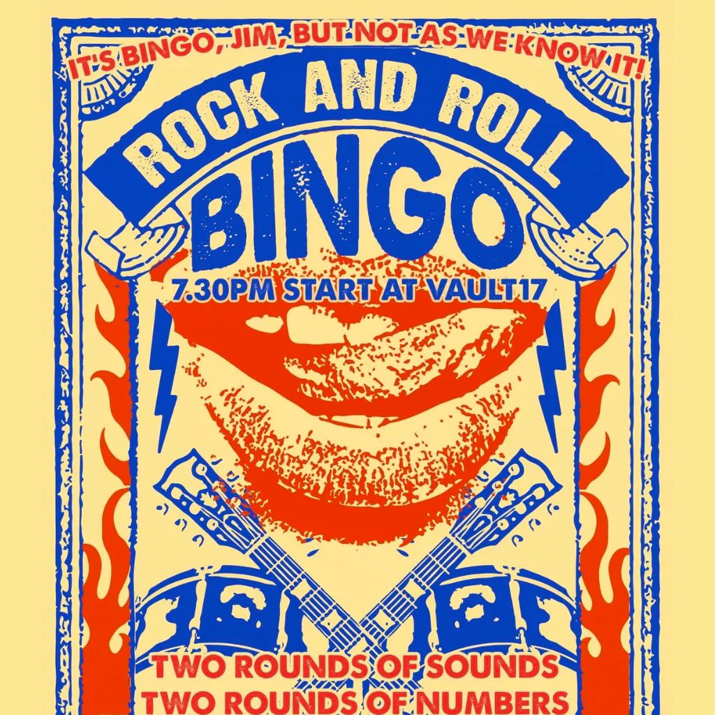 Rock and Roll Bingo - FREE at Vault 17