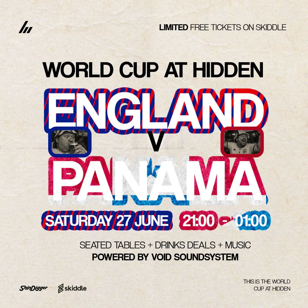 World Cup x Hidden - England vs Panama at Hidden