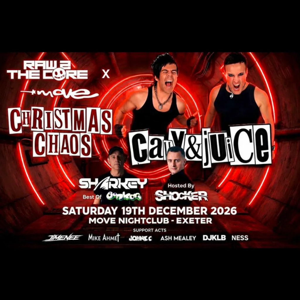 R2TC x Move - Cally & Juice - Sharkey - Shocker - 19.12.26 at Move Exeter