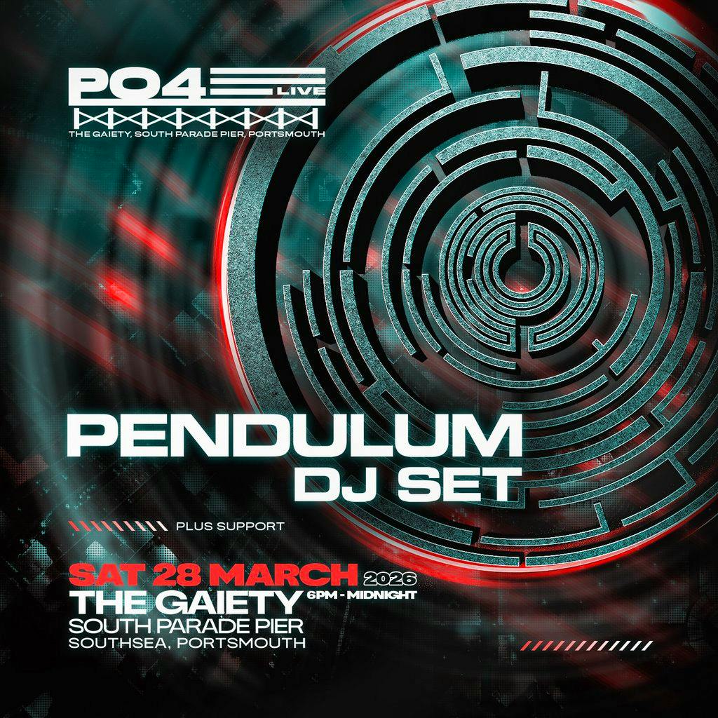 PO4 Live Presents: Pendulum DJ Set + Support at South Parade Pier
