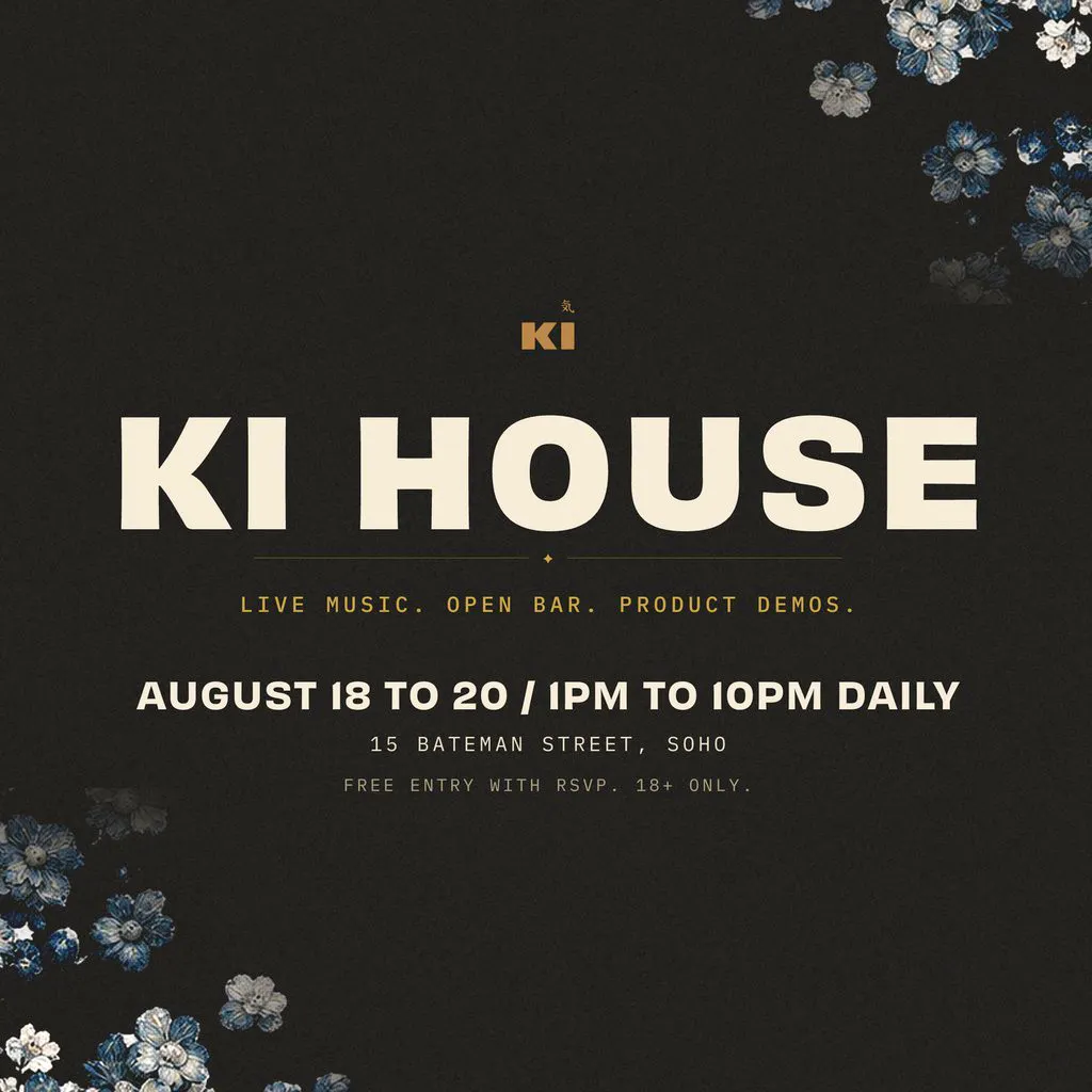 Ki House Live: Music, Drinks & Product Demos at 15 Bateman 