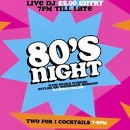 80's Night Tickets | The Lounge Club Southend-on-Sea  | Fri 18th October 2024 Lineup