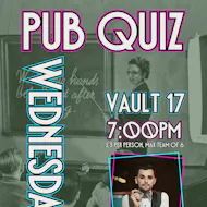Pub Quiz - Every Wednesday at Vault 17