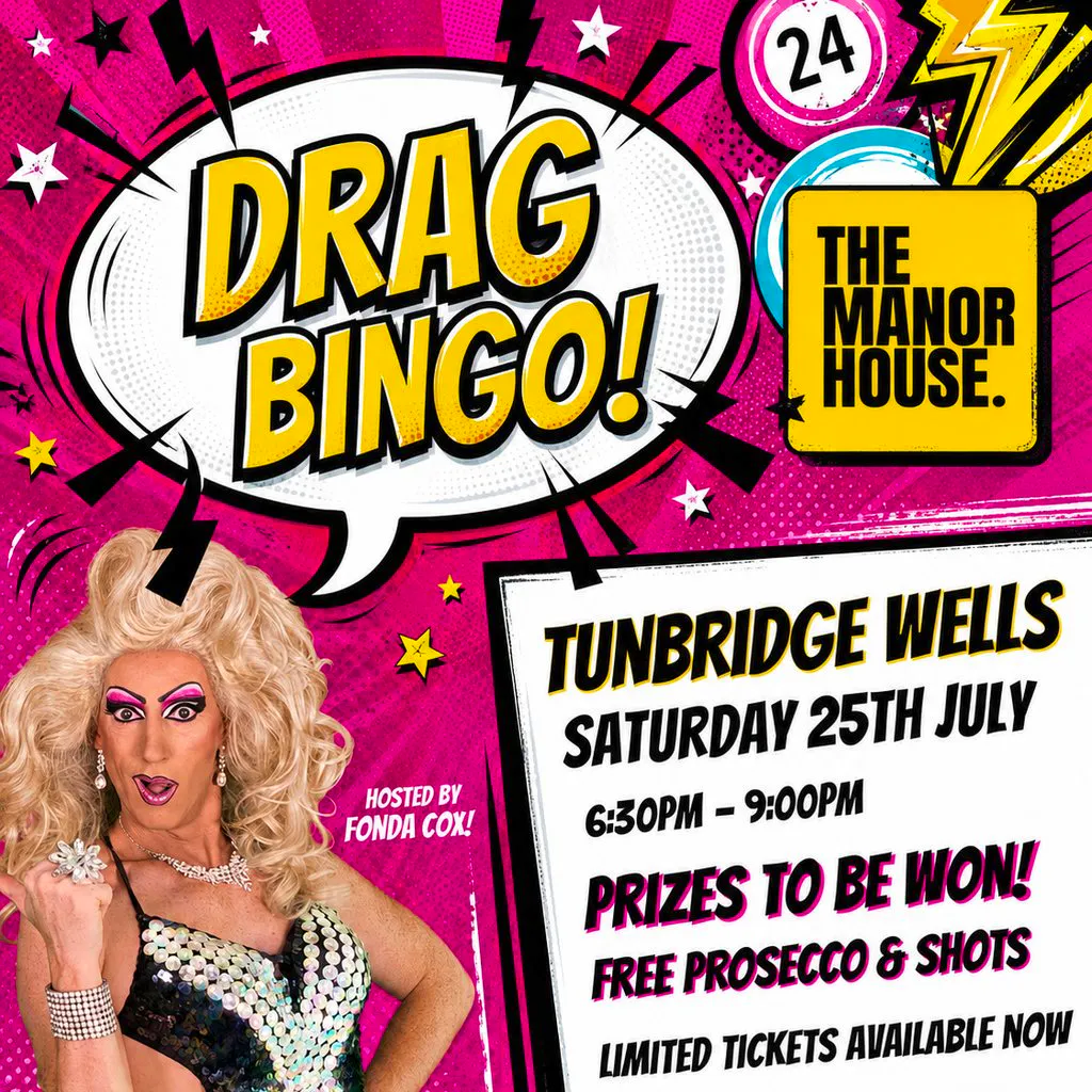Fonda Cox Drag Bingo Tunbridge Wells at The Manor House Tunbridge Wells