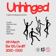 Unhinged: A Night of Techno at Bar 105 Cathays