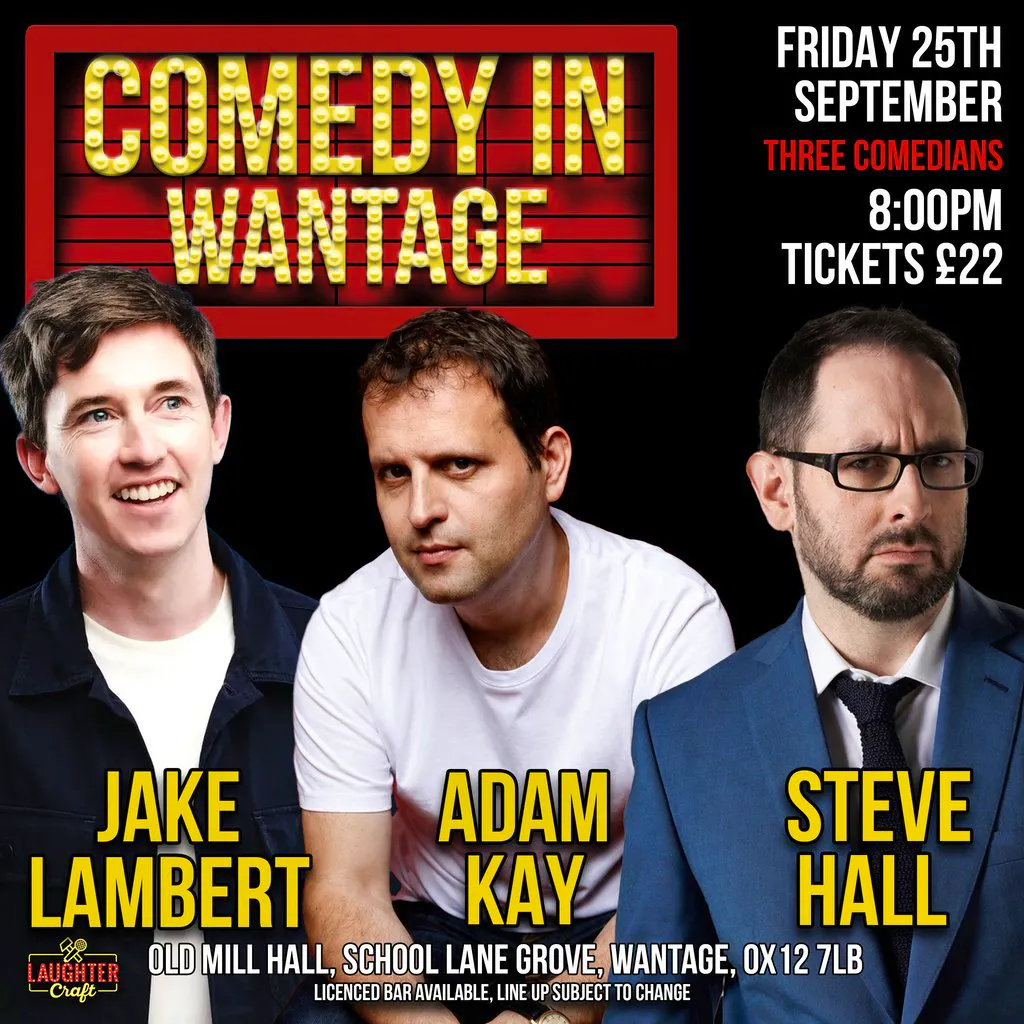 September's Comedy in Wantage at Old Mill Hall