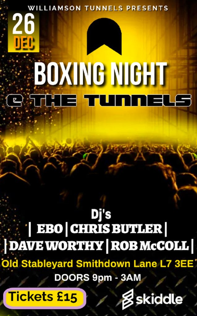 Williamson Tunnels presents Boxing Night at The Tunnels | Williamson ...