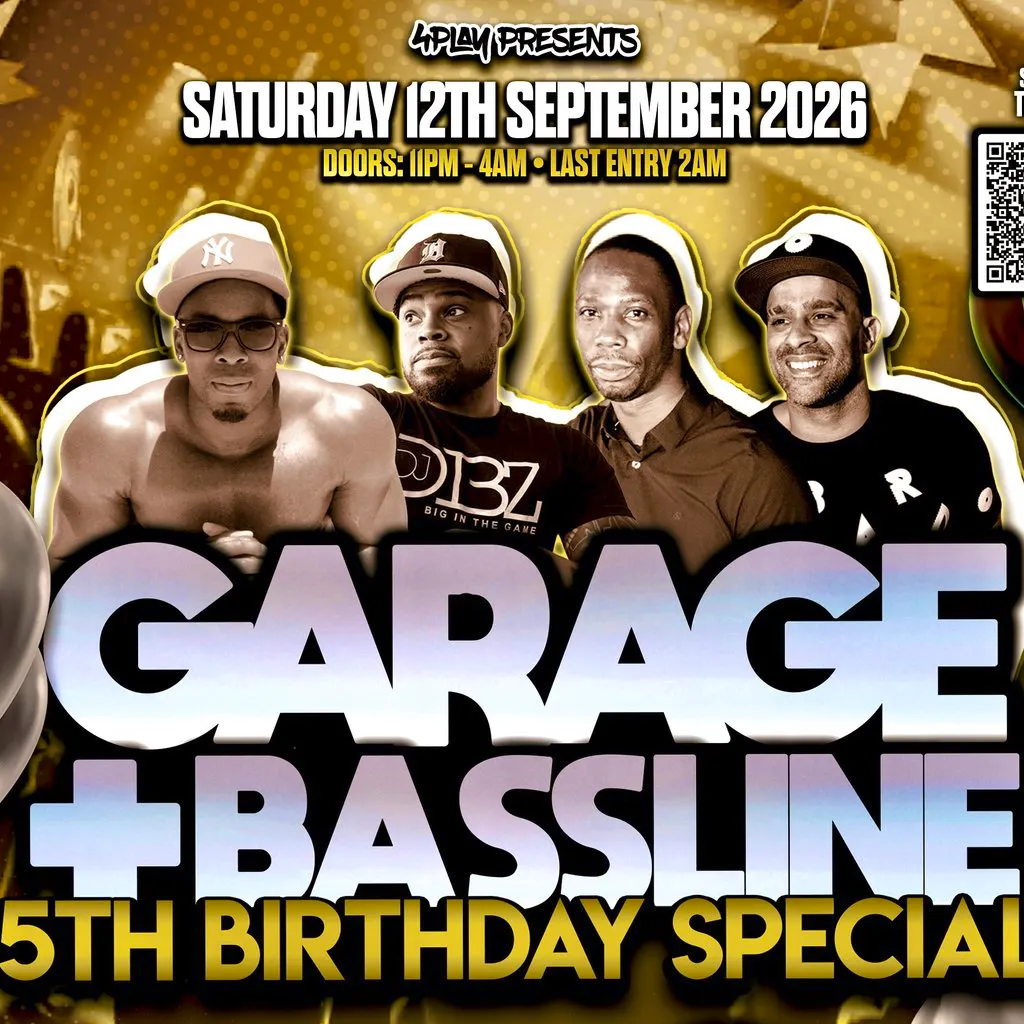4Play Presents: Garage & Basslines (5th Birthday Special) at The Tunnel Club Nottingham