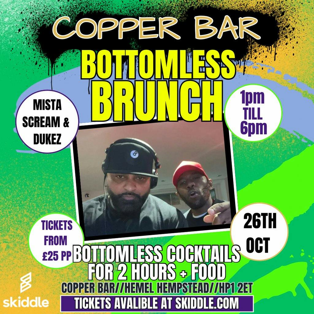 Tickets Bottomless Brunch Copper Bar Copper Bar And Volts