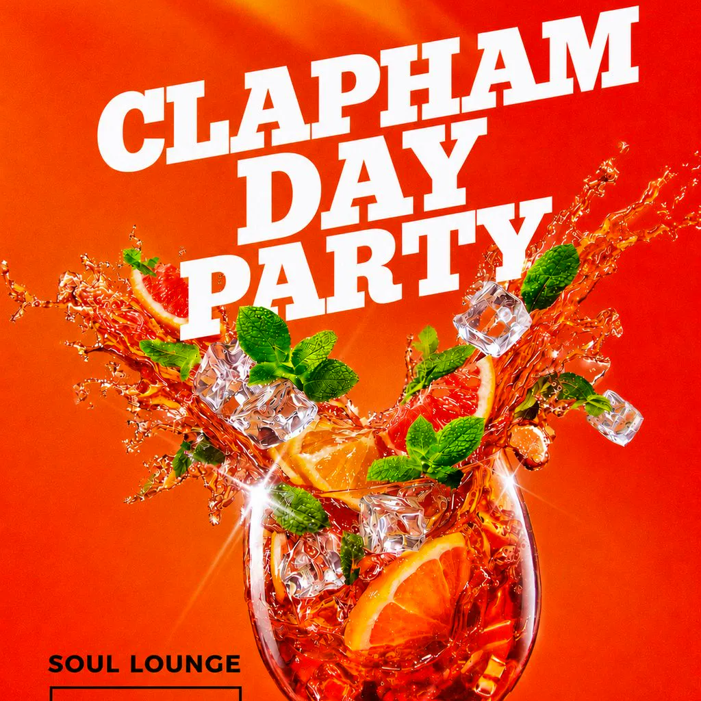 Clapham Day Party (£5 B4 6PM With A Ticket) at Soul Lounge Clapham