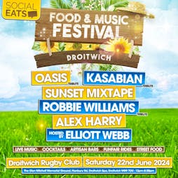Social Eats Food & Music Festival Droitwich Tickets | Droitwich Rugby Football Club Droitwich  | Sat 22nd June 2024 Lineup